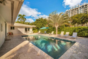 Intercoastal Villa with DOCK & HEATED POOL - Steps to Beach -Sleeps 8-10 home